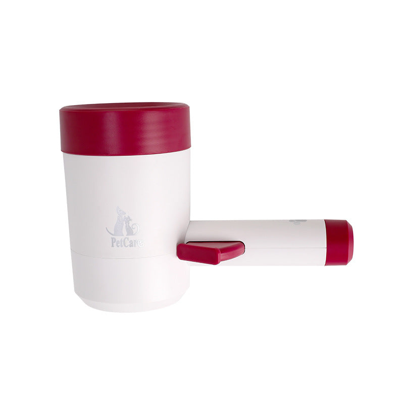 Portable Pet Paw Washer Cup with Soft Silicone Brush