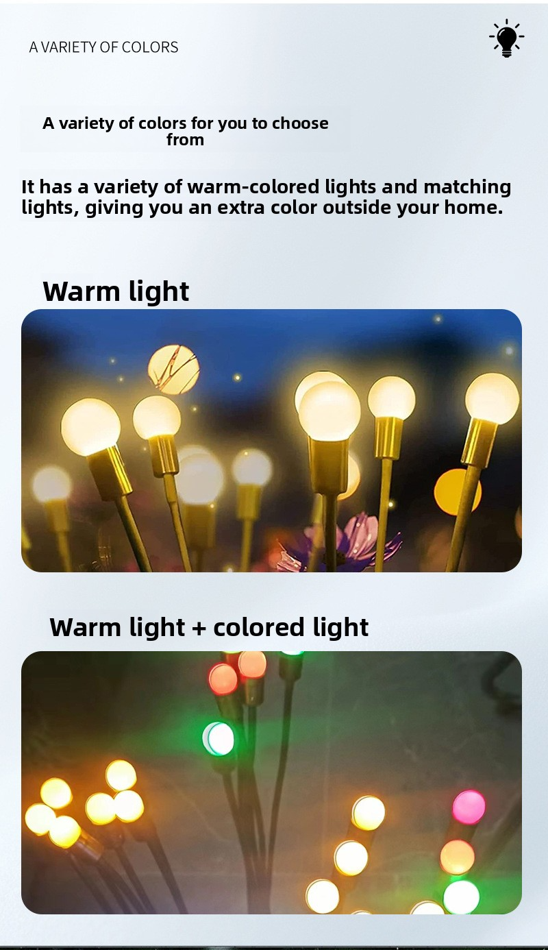 Solar Firefly Outdoor Garden Light