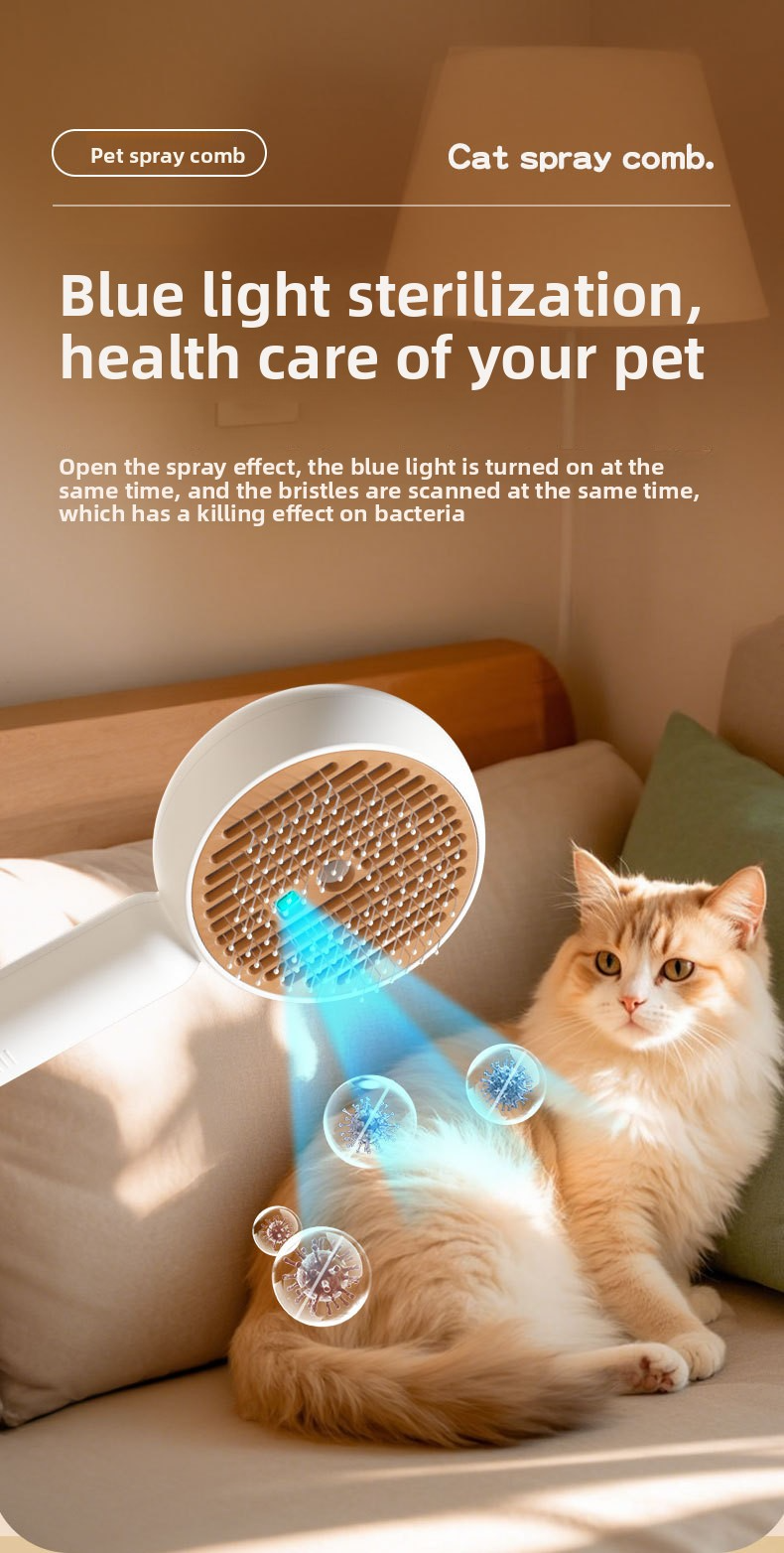 Anti-Static Pet Spray Hair Removal Comb