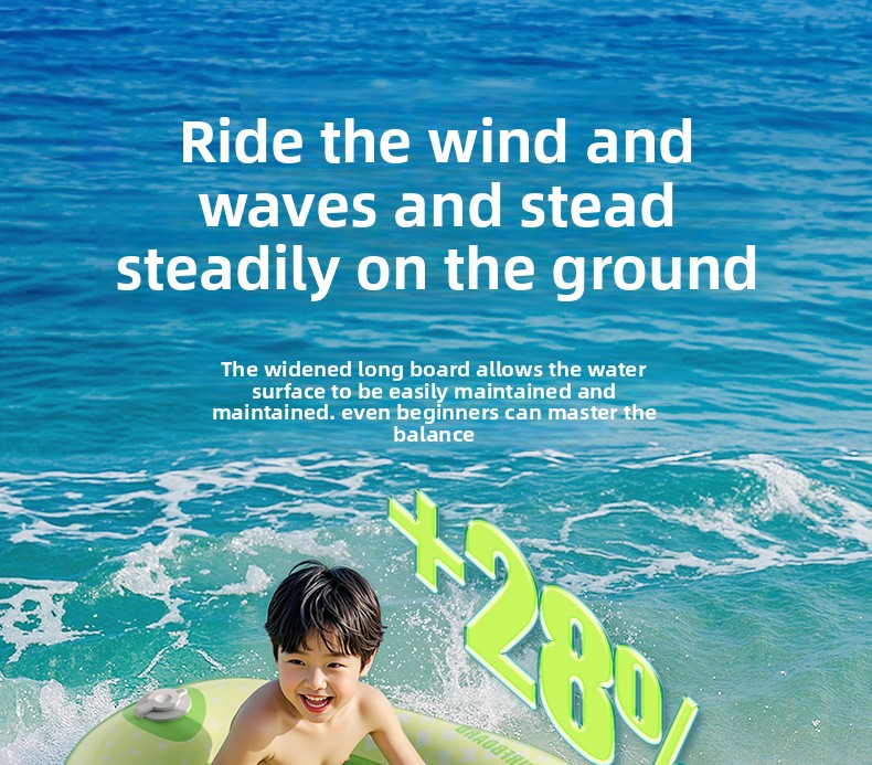 Inflatable Surf Board for Kids with Handle