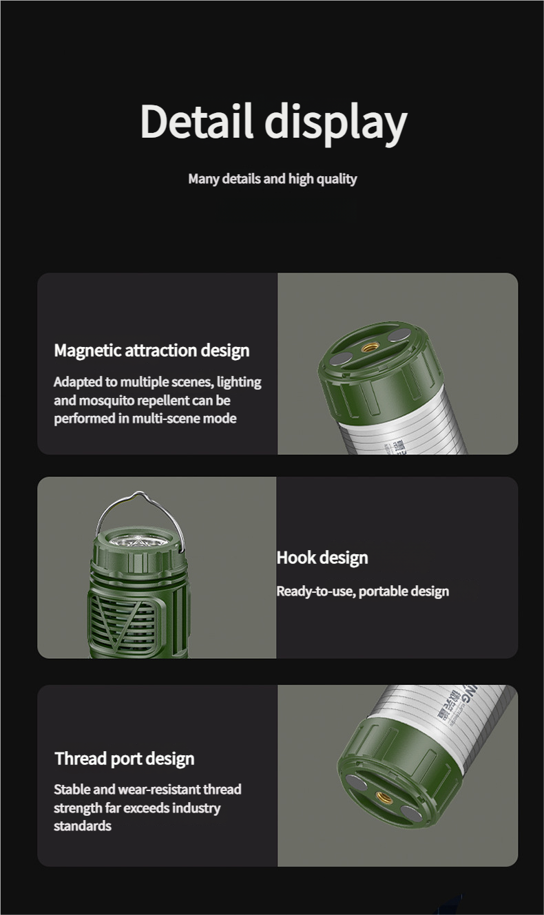 Camping Light with Mosquito Repellent Function