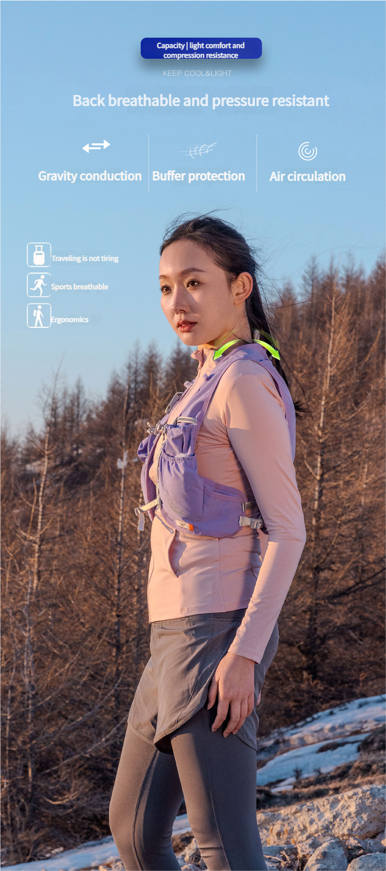 Running Hydration Vest Backpack