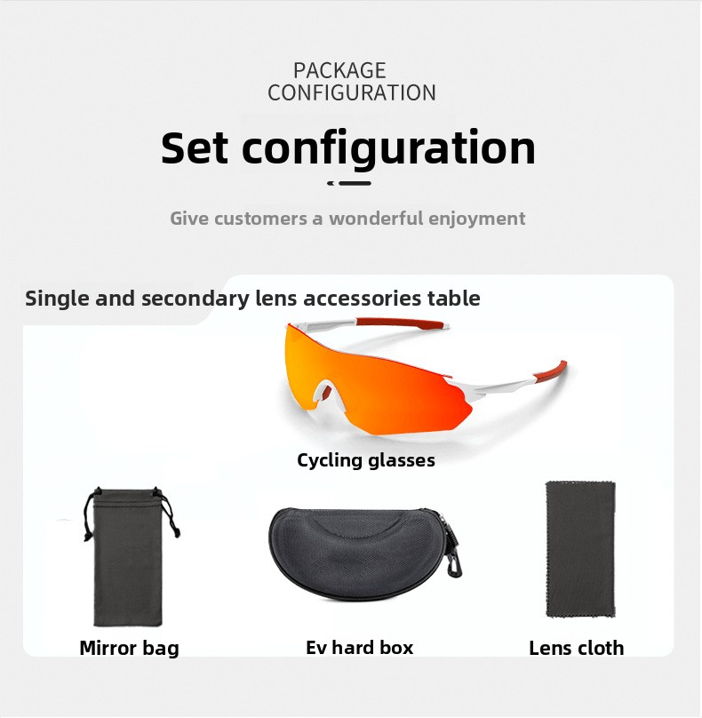 Lightweight TR90 Sun Glasses with UV Protection for Cycling Running
