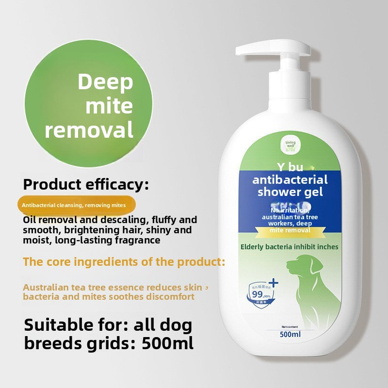 Pet Bath Gel Antibacterial Anti-Mite Dog Cat Shampoo