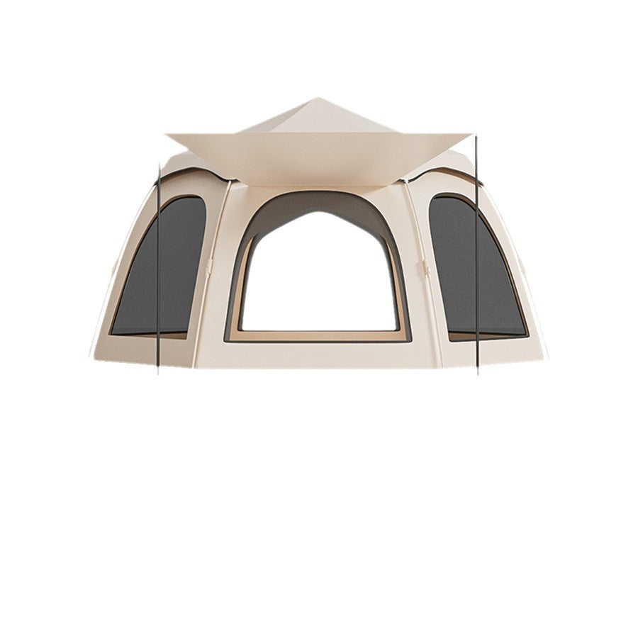 Outdoor Camping Beach Portable Folding Automatic Quick-Open Hexagonal Tent Camping Tent