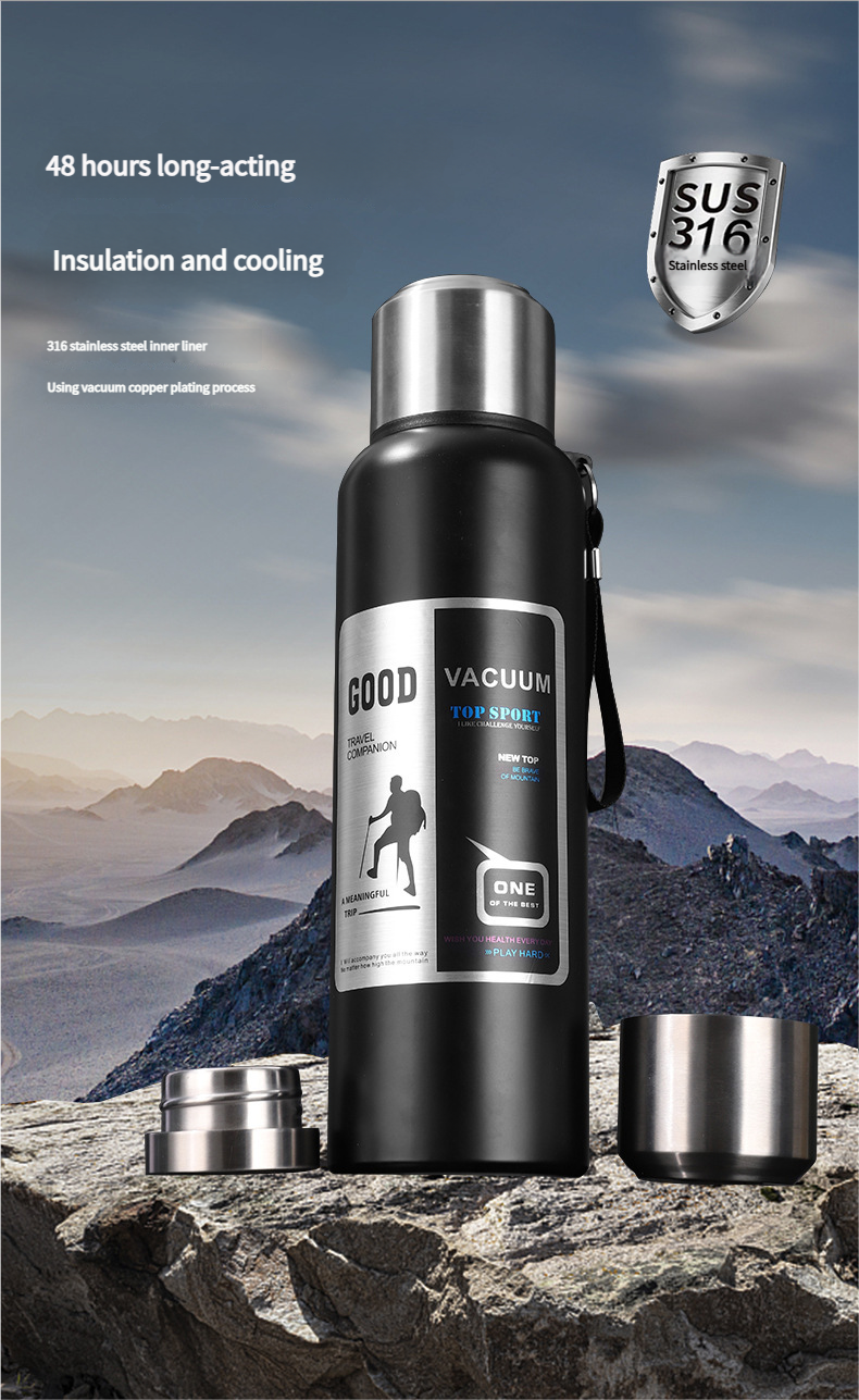 316 Stainless Steel Outdoor Travel Hiking Portable Insulated Cup