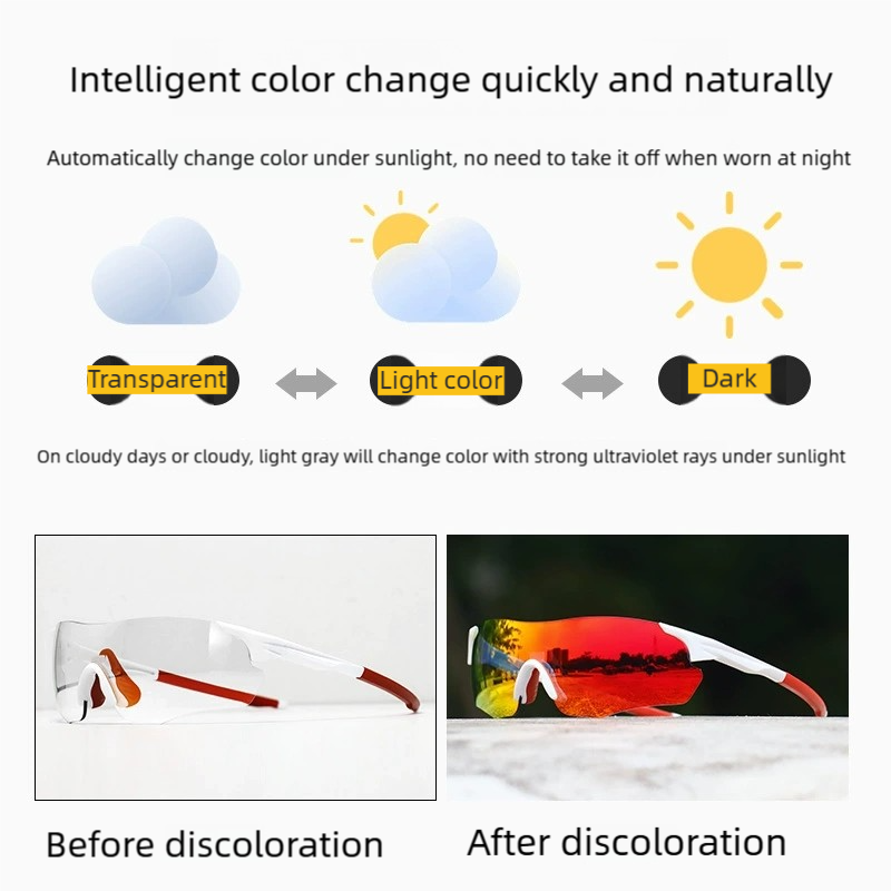 Lightweight TR90 Sun Glasses with UV Protection for Cycling Running