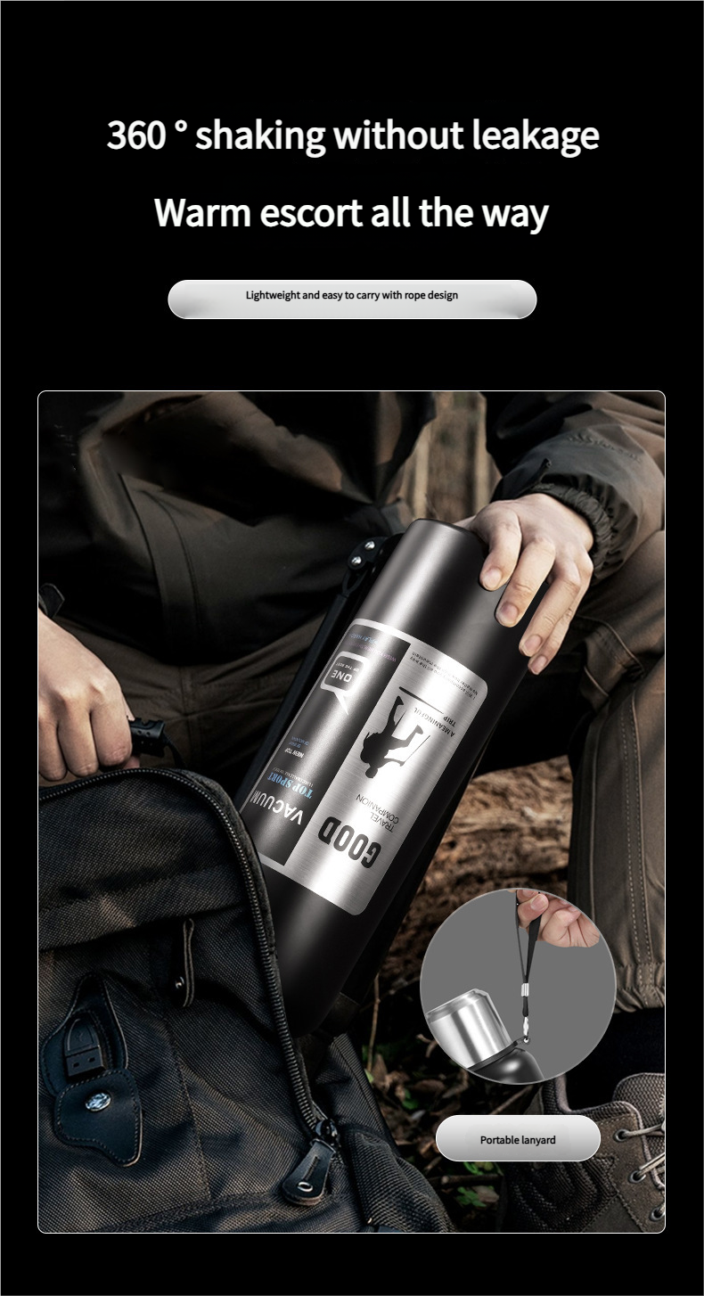 316 Stainless Steel Outdoor Travel Hiking Portable Insulated Cup
