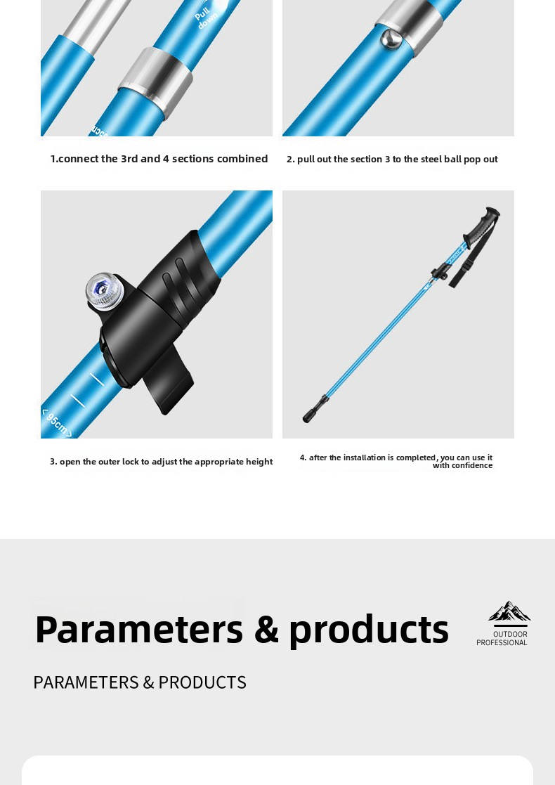 Folding Hiking & Trekking Poles