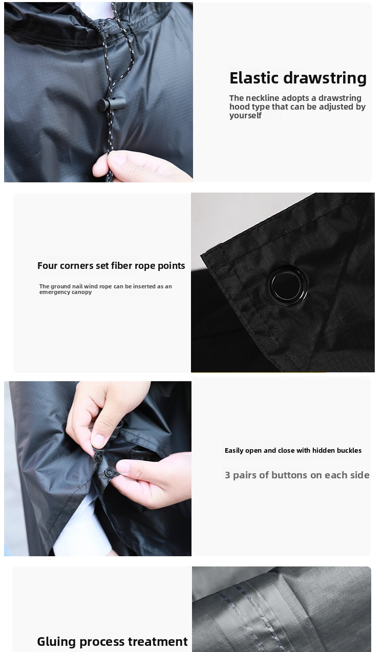 Multi-Functional 3-in-1 Outdoor Raincoat
