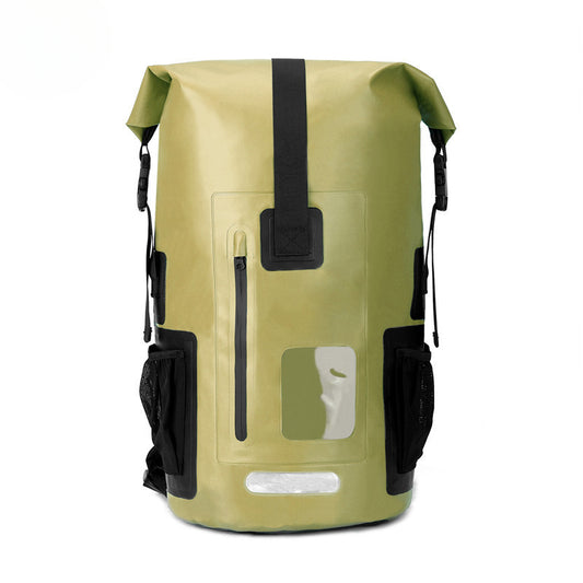 35L Large Capacity Waterproof Backpack Outdoor Waterproof Bag Hiking Camping Stream Trekking 500D Double Shoulder Backpack