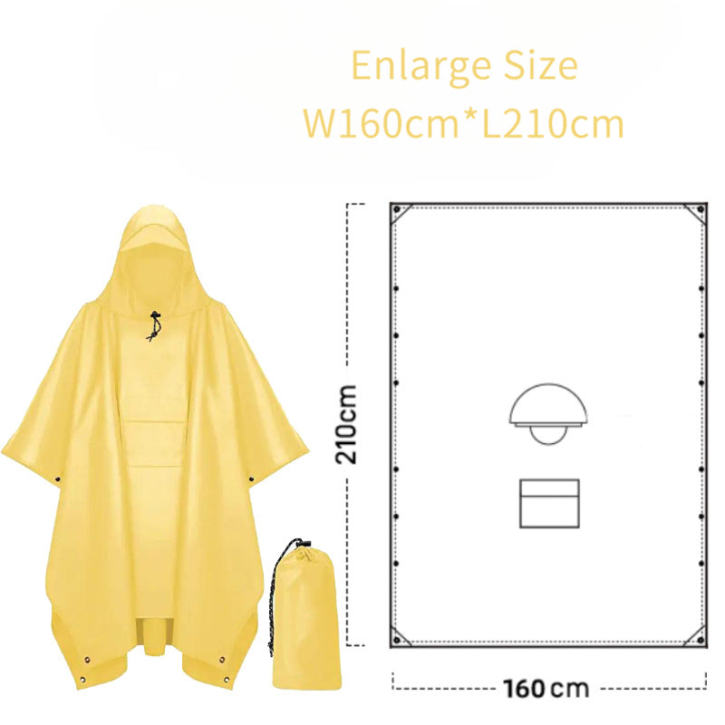 Multi-Functional 3-in-1 Outdoor Raincoat
