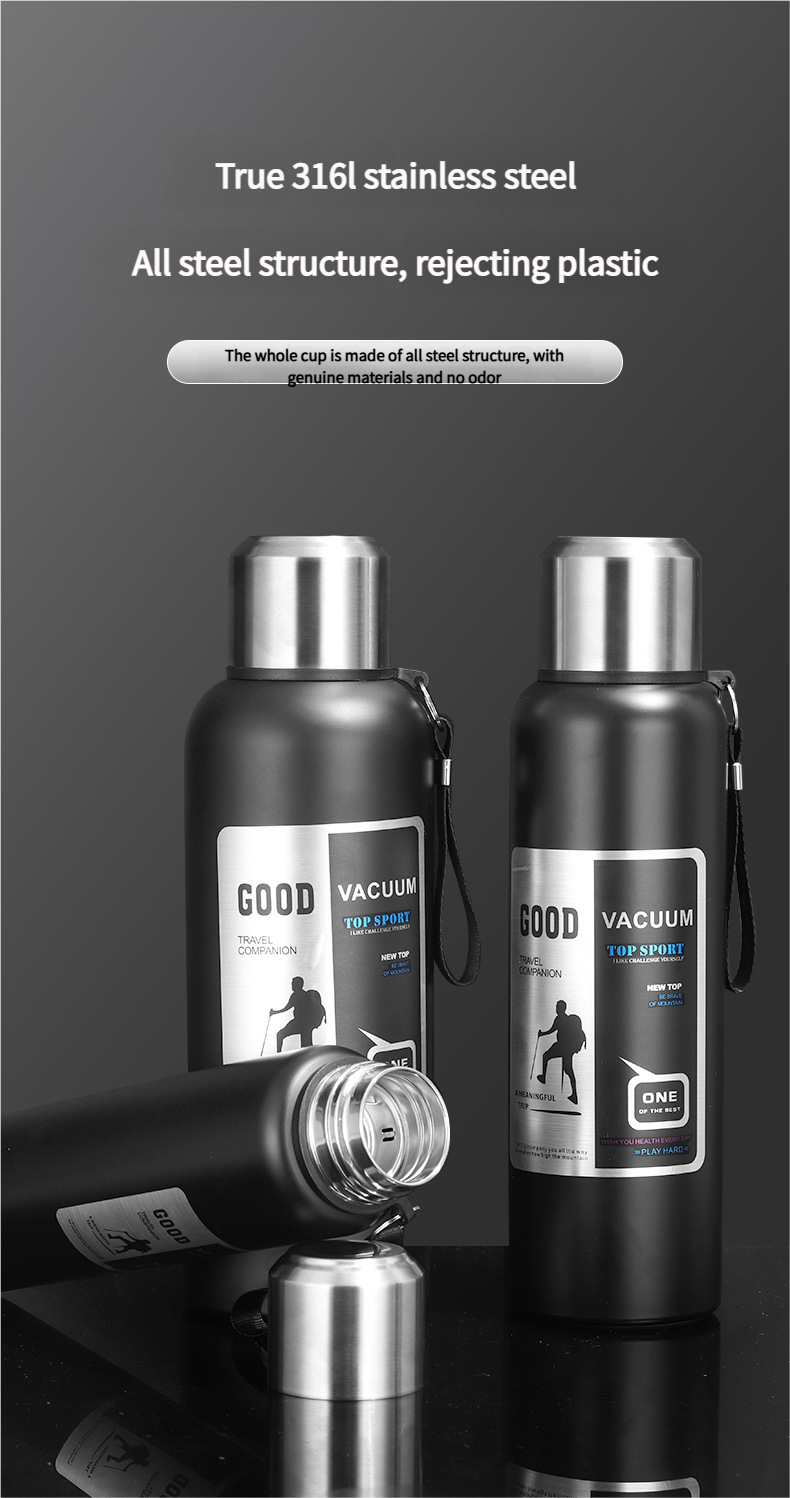 316 Stainless Steel Outdoor Travel Hiking Portable Insulated Cup
