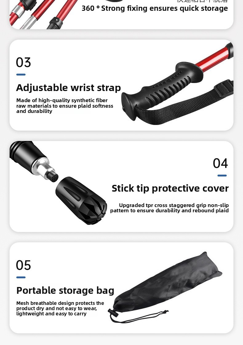 Folding Hiking & Trekking Poles