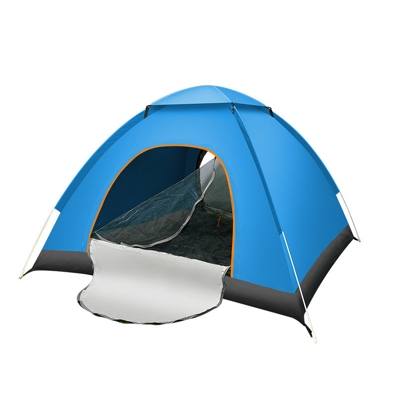 Outdoor 3-4 Person Fully Automatic Thickened Sun Protection Tent 2 Person Single Double Folding Portable Camping Tent