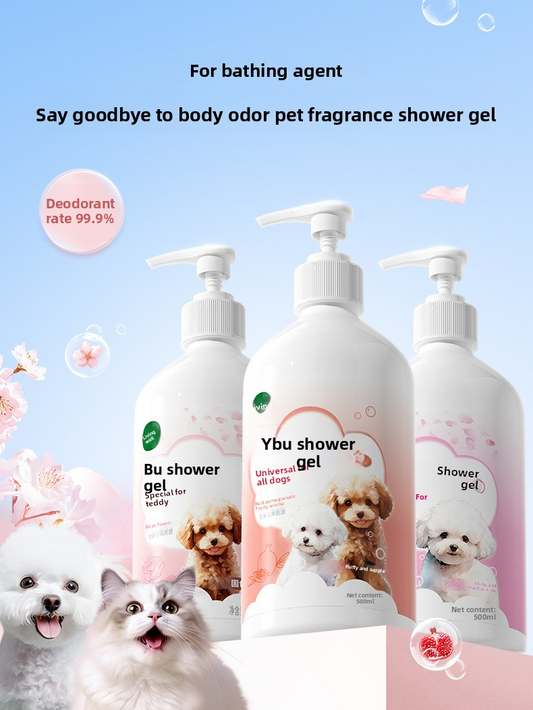 Pet Bath Gel Antibacterial Anti-Mite Dog Cat Shampoo