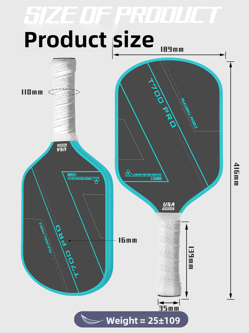 T700 Carbon Fiber Pickleball Paddle
