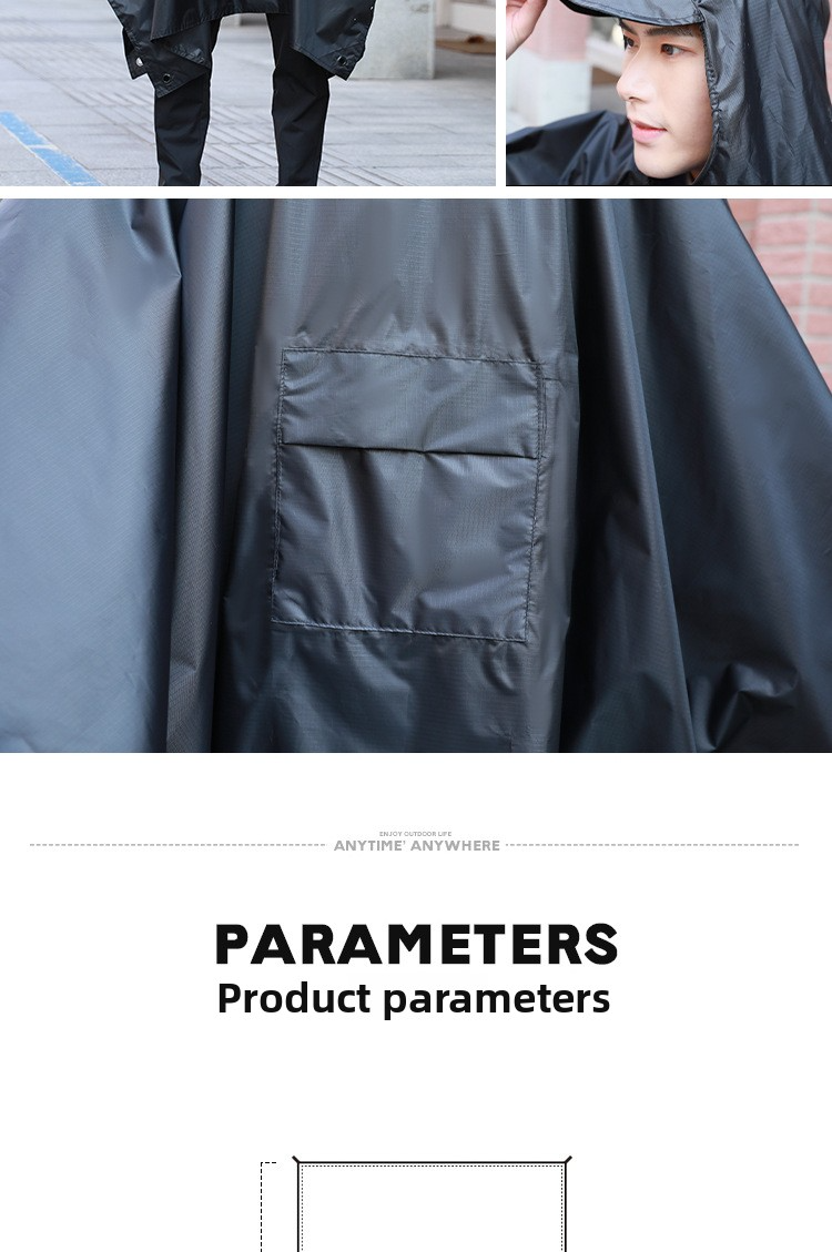 Multi-Functional 3-in-1 Outdoor Raincoat